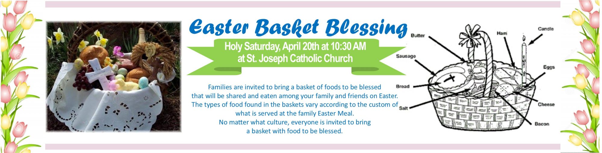 Easter Basket Blessing St. Joseph Catholic Church